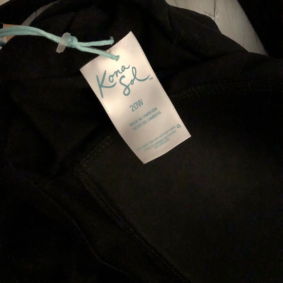 KONA SOL RUFFLE SWIMSUIT.SIZE 20W.COLOR BLACK - Picture 6 of 6